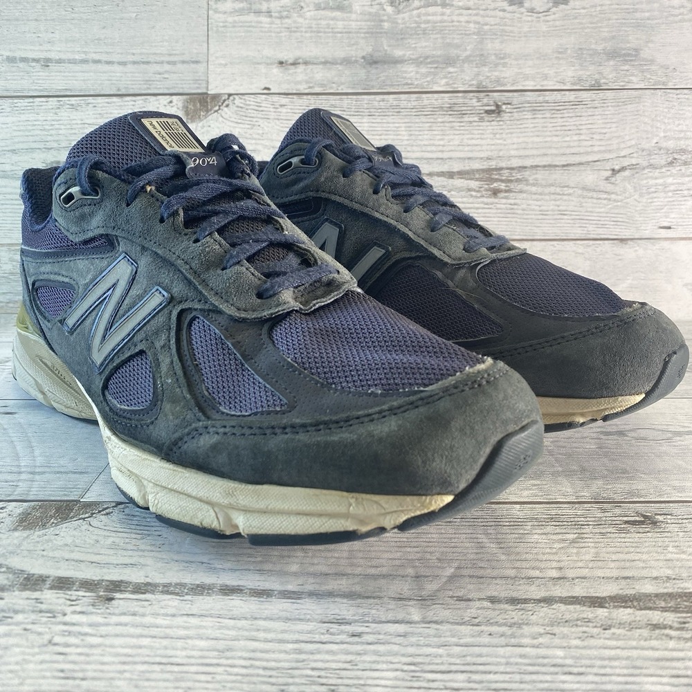 New Balance Shoes Mens 12.5 Blue Suede 990 Walking Running Ndurance‎ Made In USA